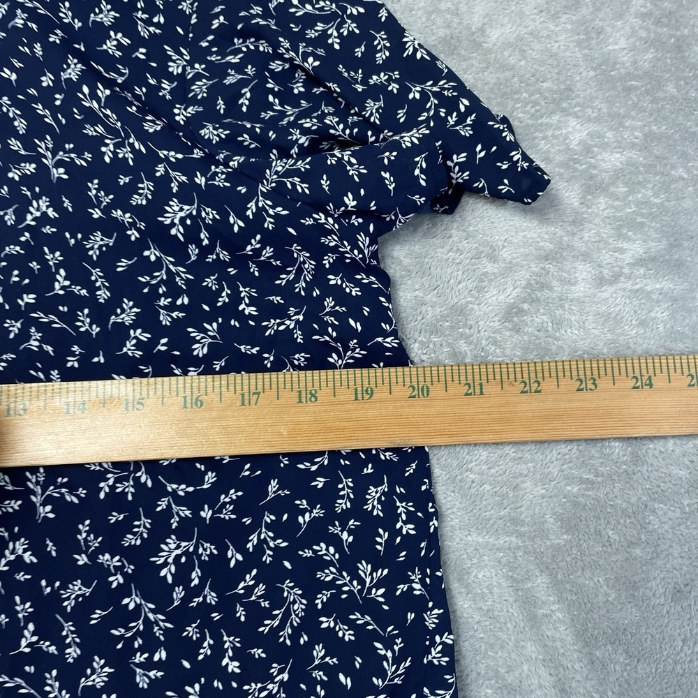 Hilary Radley Women's Blouse Blue e1013 - Picture 4 of 6